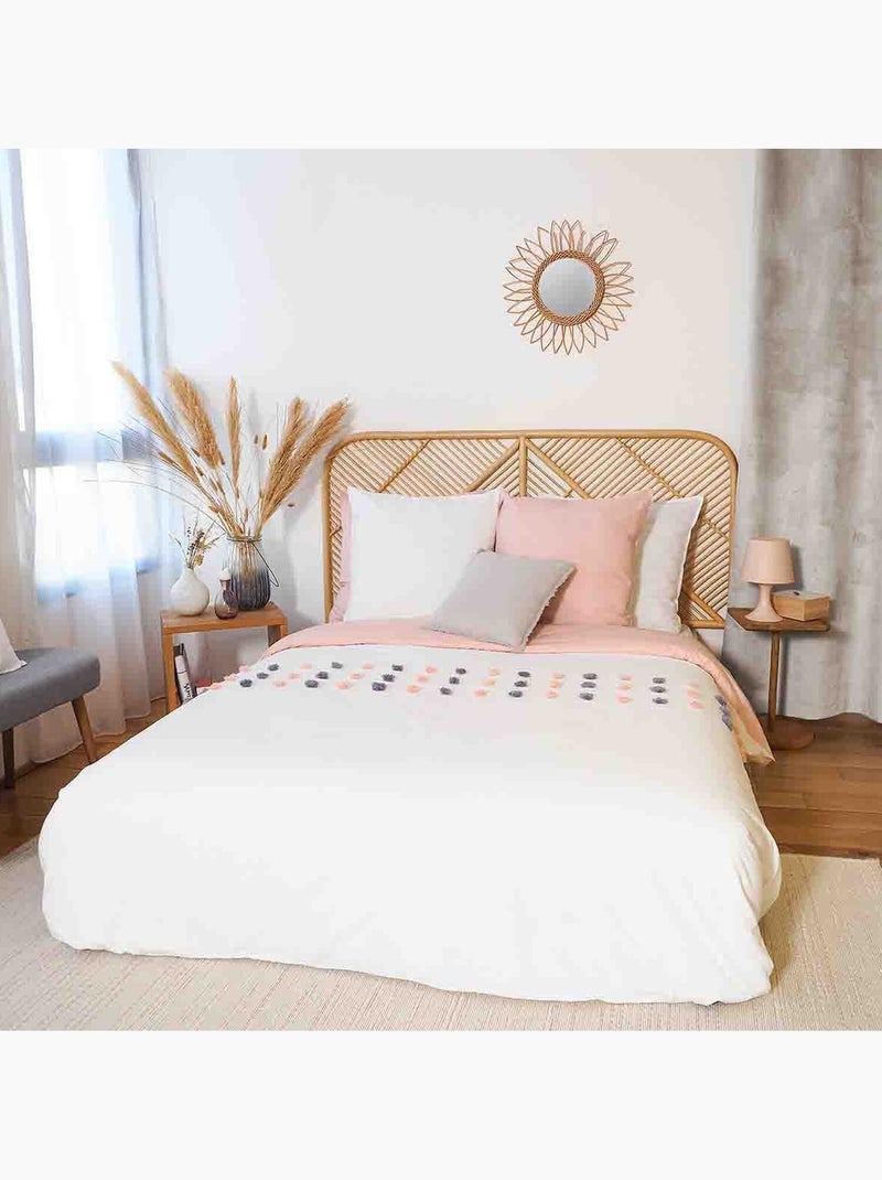 Parure housse de couette 100 % coton poupie Gris - Kiabi