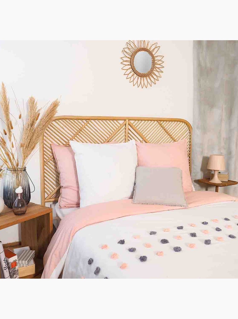 Parure housse de couette 100 % coton poupie Gris - Kiabi