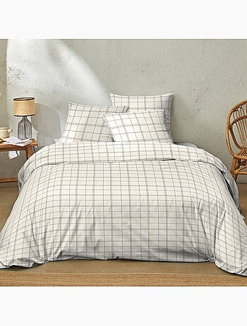 Parure housse de couette 100 % coton prades