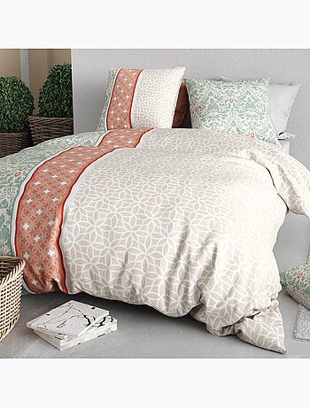 Parure housse de couette 100 % coton prana