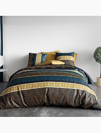 Parure housse de couette 100 % coton qobe