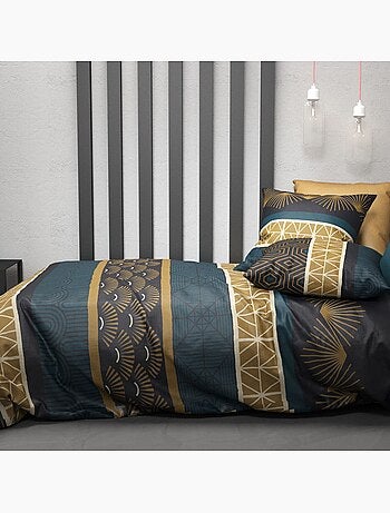 Parure housse de couette 100 % coton qobe