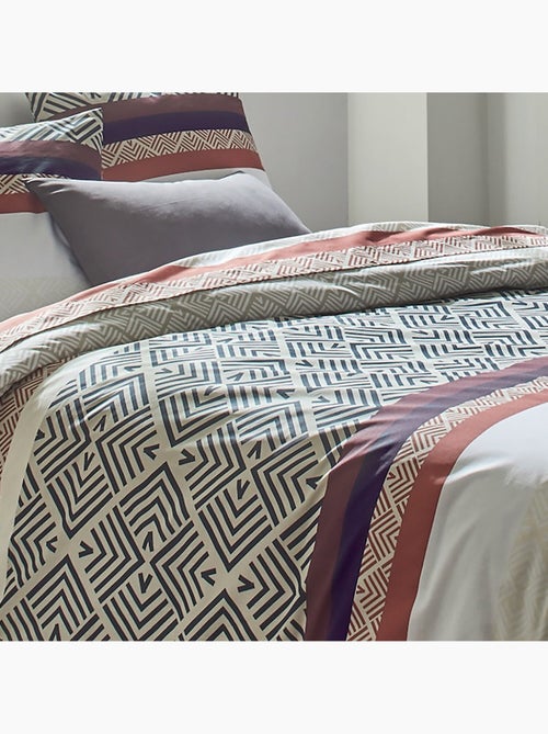 Parure housse de couette 100 % coton raysme - Kiabi Parure housse de couette 100 % coton raysme - Kiabi