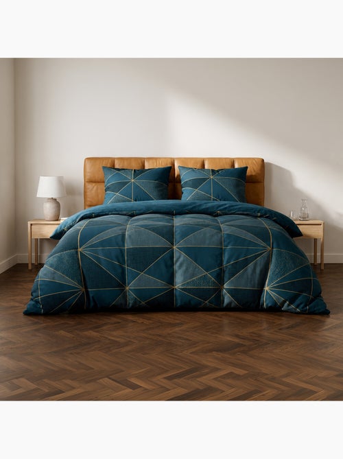 Parure housse de couette 100 % coton reno - Kiabi