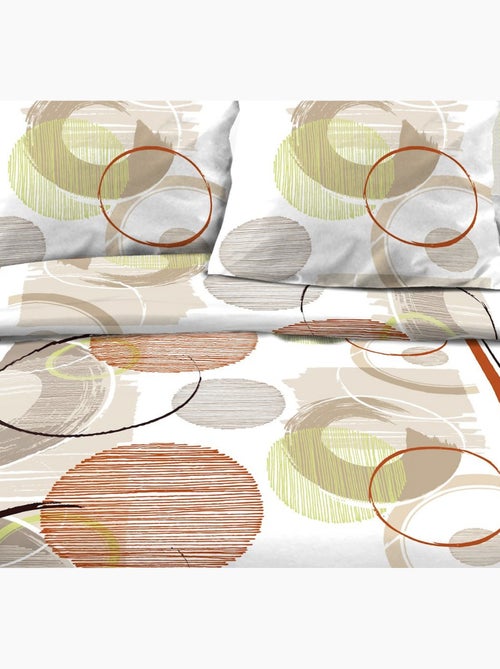Parure housse de couette 100 % coton rhodoide - Kiabi