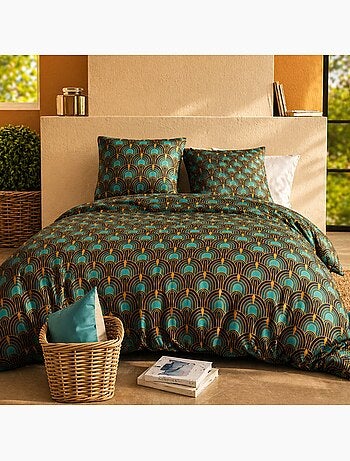 Parure housse de couette 100 % coton romana