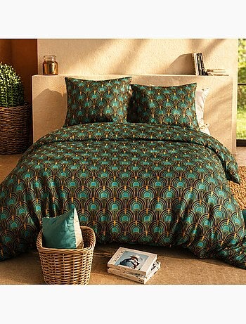 Parure housse de couette 100 % coton romana