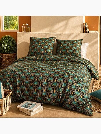 Parure housse de couette 100 % coton romana
