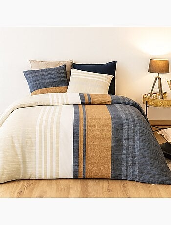 Parure housse de couette 100 % coton romane