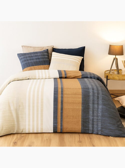 Parure housse de couette 100 % coton romane - Kiabi