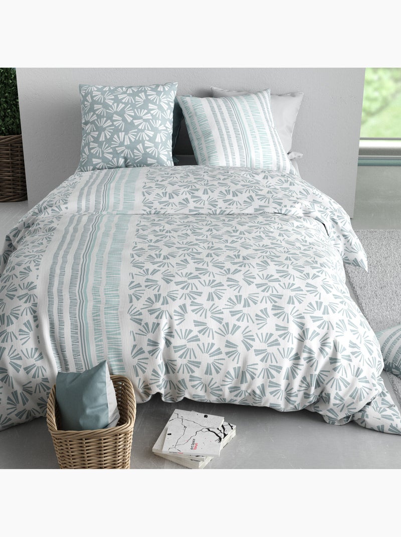 Parure housse de couette 100 % coton rossi Multicolore - Kiabi