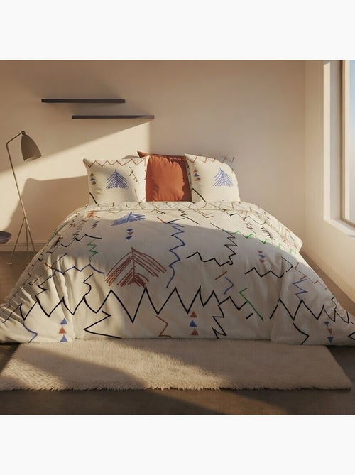 Parure housse de couette 100 % coton ryad - Kiabi Parure housse de couette 100 % coton ryad - Kiabi