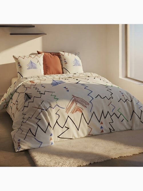 Parure housse de couette 100 % coton ryad - Kiabi Parure housse de couette 100 % coton ryad - Kiabi