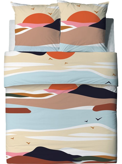 Parure housse de couette 100 % coton safa - Kiabi Parure housse de couette 100 % coton safa - Kiabi