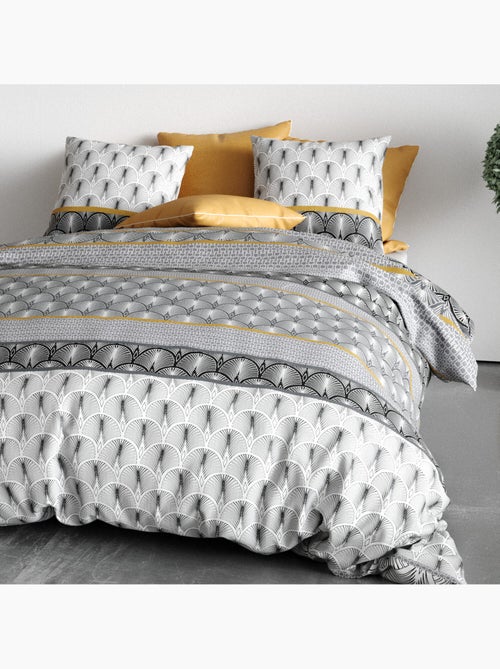 Parure housse de couette 100 % coton sakigold - Kiabi Parure housse de couette 100 % coton sakigold - Kiabi