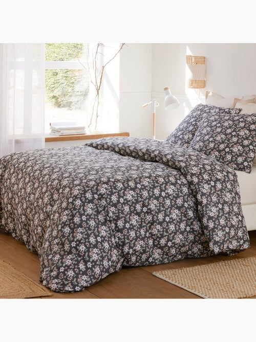 Parure housse de couette 100 % coton sakuria - Kiabi