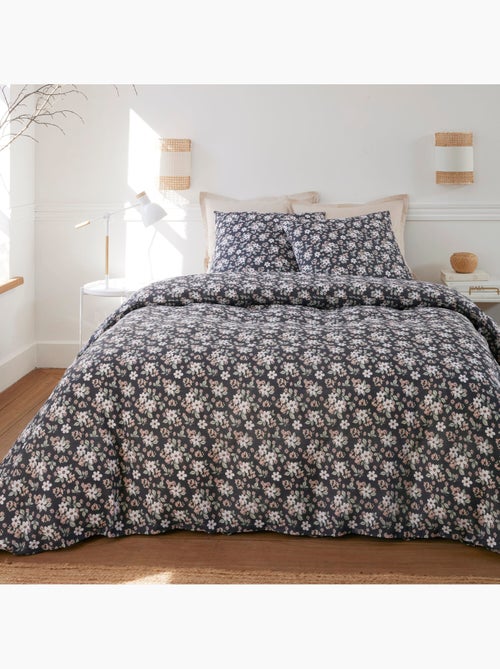 Parure housse de couette 100 % coton sakuria - Kiabi