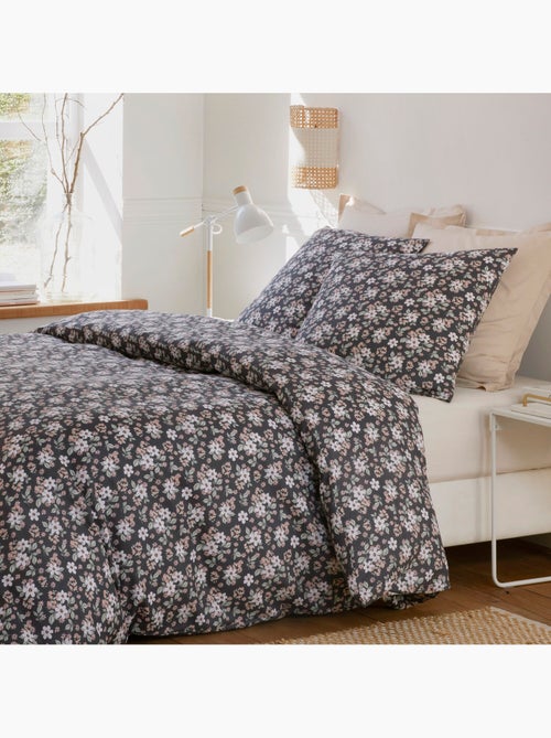 Parure housse de couette 100 % coton sakuria - Kiabi