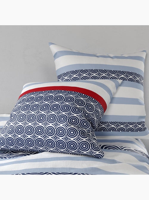 Parure housse de couette 100 % coton santorini - Kiabi