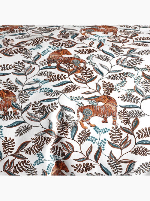 Parure housse de couette 100 % coton savane - Kiabi