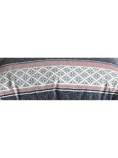 Parure housse de couette 100 % coton sergio - Kiabi