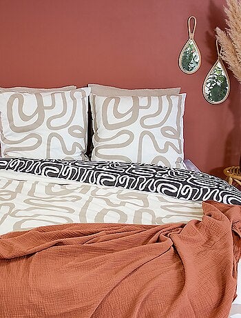 Parure housse de couette 100 % coton sidnie