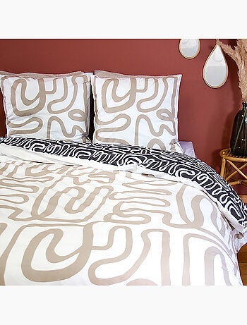 Parure housse de couette 100 % coton sidnie