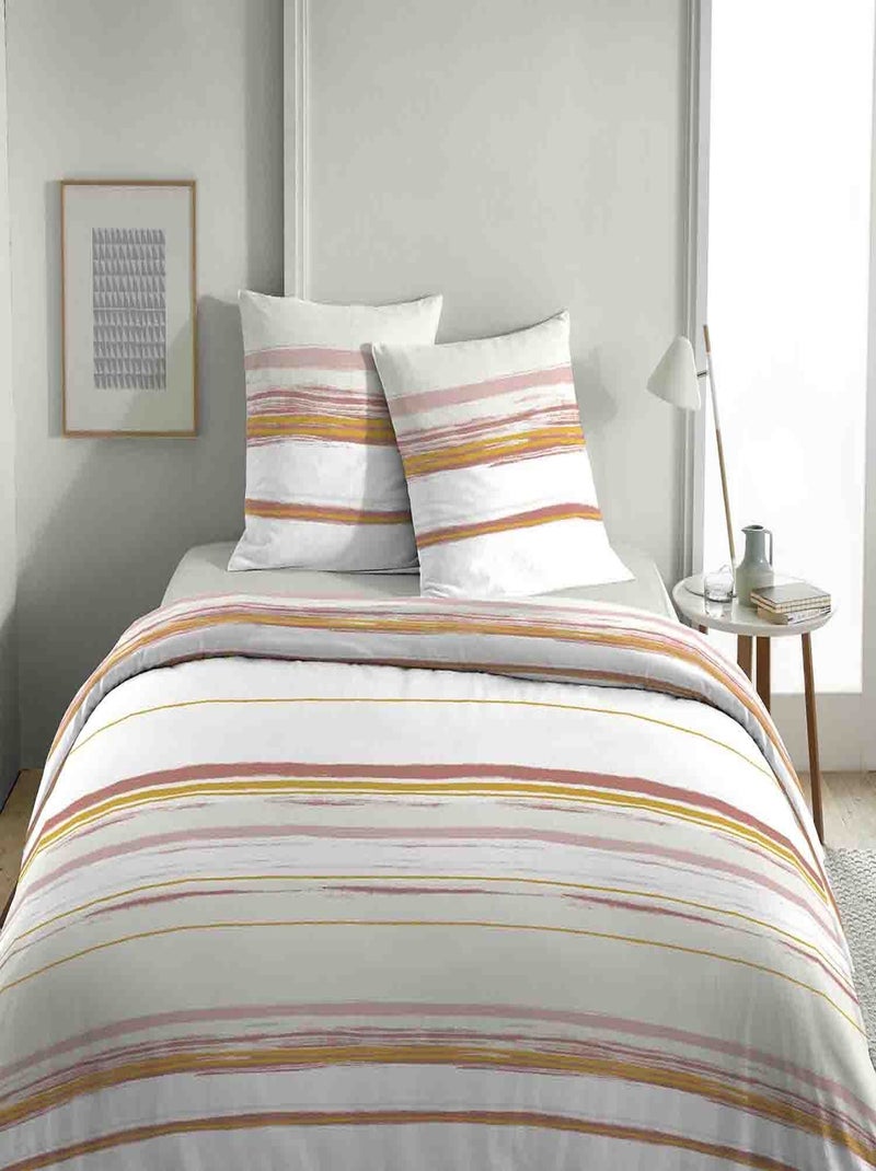 Parure housse de couette 100 % coton slam Gris - Kiabi
