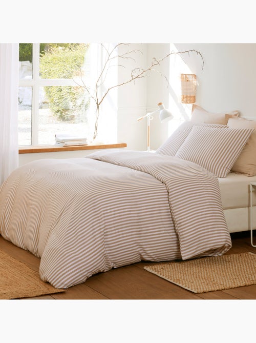 Parure housse de couette 100 % coton soleis - Kiabi