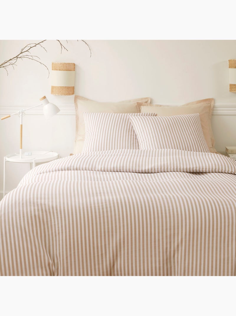 Parure housse de couette 100 % coton soleis Multicolore - Kiabi