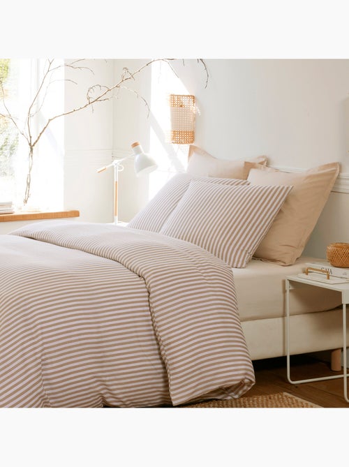 Parure housse de couette 100 % coton soleis - Kiabi