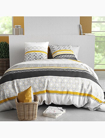 Parure housse de couette 100 % coton spira