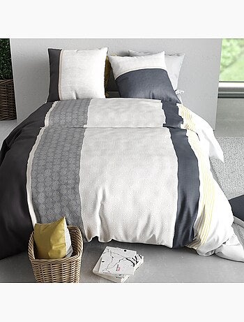 Parure housse de couette 100 % coton status