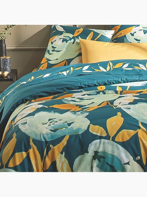 Parure housse de couette 100 % coton suzie - Kiabi