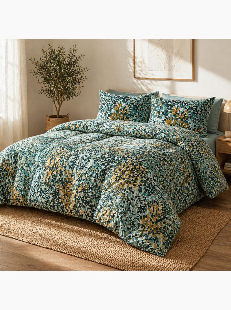 Parure housse de couette 100 % coton telma Multicolore - Kiabi