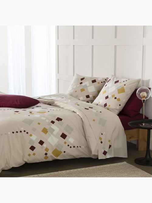 Parure housse de couette 100 % coton tigy - Kiabi
