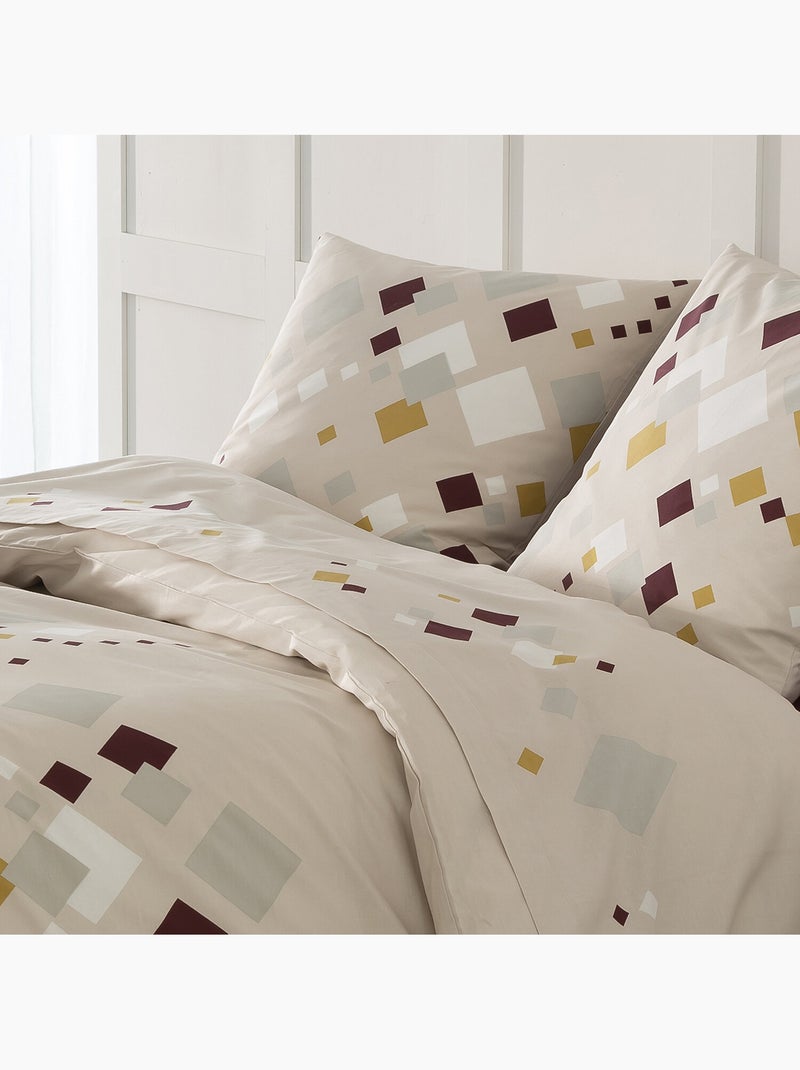 Parure housse de couette 100 % coton tigy Multicolore - Kiabi
