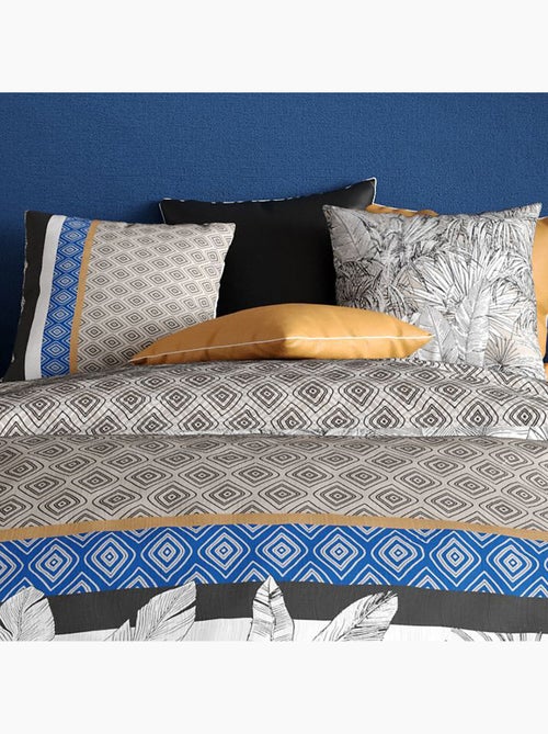 Parure housse de couette 100 % coton toki - Kiabi Parure housse de couette 100 % coton toki - Kiabi