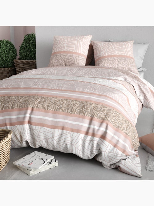 Parure housse de couette 100 % coton trine - Kiabi Parure housse de couette 100 % coton trine - Kiabi