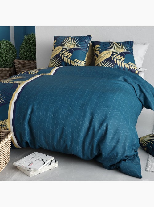 Parure housse de couette 100 % coton tropeal - Kiabi Parure housse de couette 100 % coton tropeal - Kiabi