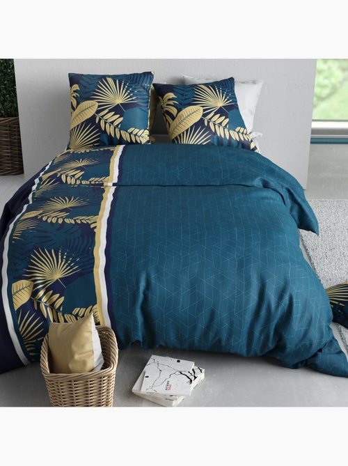 Parure housse de couette 100 % coton tropeal - Kiabi Parure housse de couette 100 % coton tropeal - Kiabi