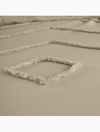Parure housse de couette 100 % coton tuféa