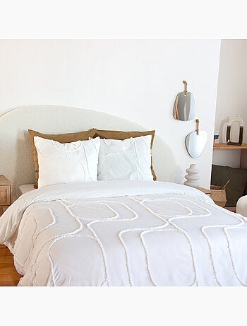 Parure housse de couette 100 % coton tuféa
