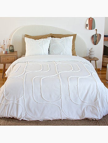 Parure housse de couette 100 % coton tuféa