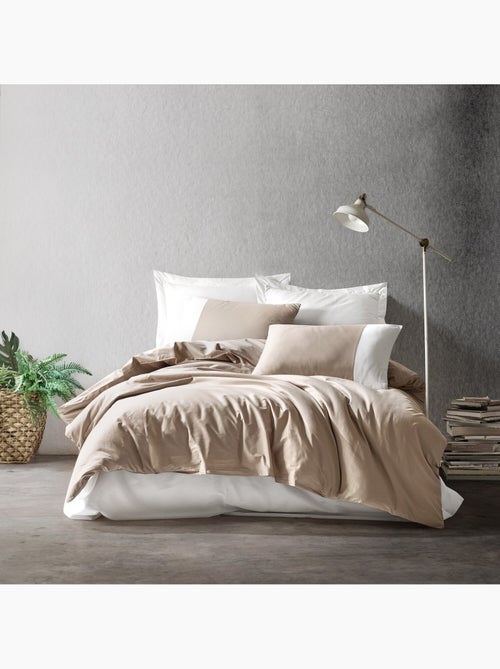 Parure housse de couette 100% coton Uni - Plain - Kiabi Parure housse de couette 100% coton Uni - Plain - Kiabi
