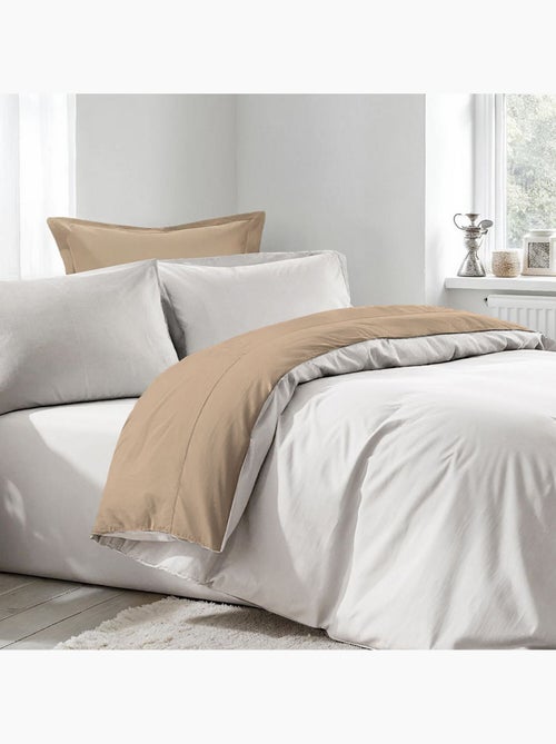 Parure housse de couette 100% coton Uni - White - Kiabi Parure housse de couette 100% coton Uni - White - Kiabi
