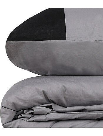 Parure housse de couette 100% coton unie - Plain