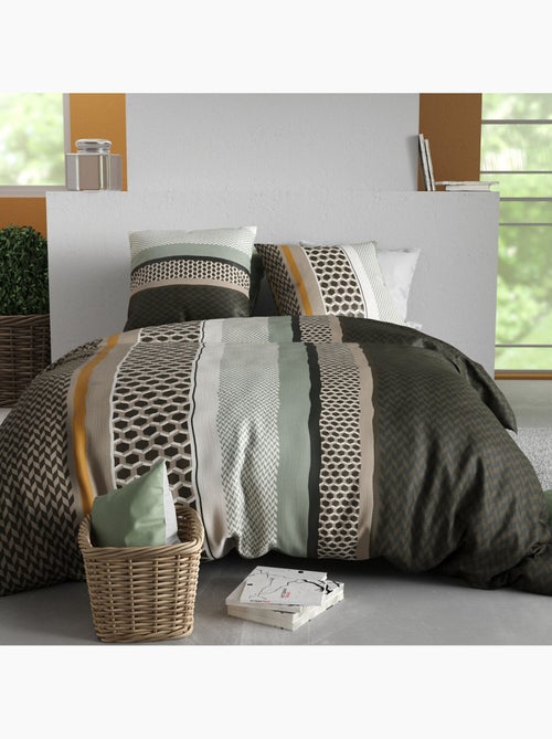 Parure housse de couette 100 % coton urbanik - Kiabi