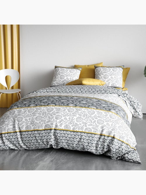 Parure housse de couette 100 % coton vega gold - Kiabi Parure housse de couette 100 % coton vega gold - Kiabi