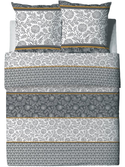 Parure housse de couette 100 % coton vega gold - Kiabi Parure housse de couette 100 % coton vega gold - Kiabi